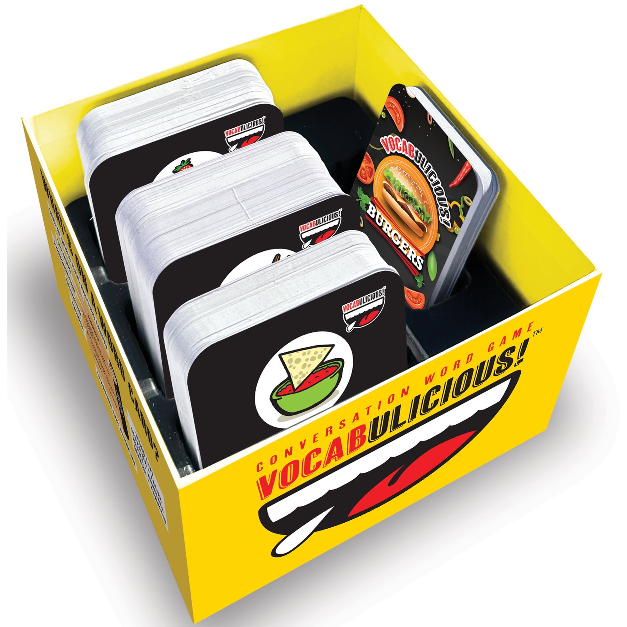 Vocabulicious! - Mealtime Laughs & Learning, Conversation Word Card Game, 200+ Word Cards, Ages 8+, 2-8 Players