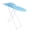 Blue L：42.13in, variant on Mohsoe Portable Foldable Ironing Board with Sturdy Metal Legs & Anti-Slip Feet, Heat-Resistant Wood Board & Thickened Linen Cover, 4 Height Settings, Easy Fold & Hang, Blue Grid, 42 x 12 x 31 Inch