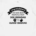 thumbnail image 4 of Inktastic Congratulations Promoted from Dog Grandma to Human Grandma Girls Baby T-Shirt, 4 of 5