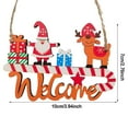 WalGRHFR Christmas Tree Small Pendant Wooden Colored Dra Pendant Bell