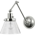 thumbnail image 6 of P710094-009-Progress Lighting-Hinton - Wall Brackets Light - 1 Light - Cone Shade in Coastal style - 8 Inches wide by 14.38 Inches high-Brushed Nickel, 6 of 6