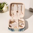 thumbnail image 6 of Unicorn Sunflower Travel Portable Square Jewelry Box Earring Necklace Bracelet Holder Organizer Display Case Stand Decorative Box Storage Box, 6 of 6