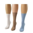 thumbnail image 4 of Sierra Socks Women's Diabetic Bamboo Crew Socks, Non-Binding, (Shoe Sizes 9-11), 3-Pack, 4 of 7