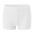 thumbnail image 6 of OOOUM Girls Solid Color Swim Shorts Quick Dry High Waist Stretch Boyshort Bottoms Kids Plain Colors Beach Modest Swim Shorts White 13-14 Years, 6 of 6