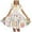 White D, variant on Girls Short Sleeve Dress Crew Neck Easter Bunny Egg Print A-Line Summer Dresses for Teens White Size 13-14 Years
