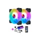 thumbnail image 1 of Ventilador De Chasis Rgb Ajustable Alto Flujo De Aire Ventilador De Refrigeración De Chasis Controlador De Música Control Remoto Cojinete Hidráulico Para Pc Computadora De Escritorio seitruly EL013806-01, 1 of 5
