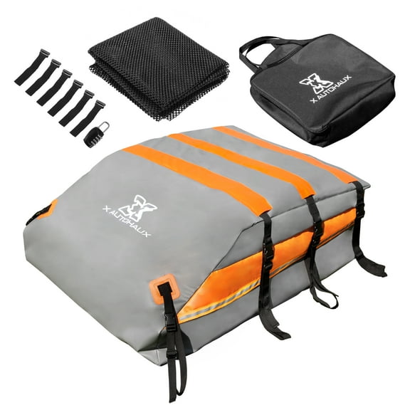 Unique Bargains 1 Set 20 Cubic Feet Car Roof Bag Rooftop Cargo Bag Luggage Carriers for Cars with or without Rack