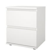 Tvilum Aurora 2 Drawer Bedroom Nightstand for Adults, White