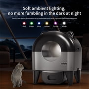 REDSASA Self Cleaning Cat Litter Box, Litter Box, 69L + 10L Automatic Litter Box for Cats, App-Controlled with Safety Sensors, Removable Washable Cat Toilet with 1 Rolls Garbage Bags