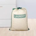 thumbnail image 2 of Smart Design Large Laundry Bag with Handle and Push Lock Drawstring - 100% Cotton Canvas Material - for Clothes and Laundry - Home Organization - Holds 3 Loads - 29 x 36 Inch - Laundry Logo, 2 of 5