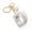 D, variant on Cute Bling Initial Letter Keychain - Cute Resin Pendant with Heart Design, Personalized Alloy Key Gift for Car