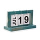 thumbnail image 3 of Calendario de giro de página Matsuzay Decoración de madera Negro Azul color madera 20x12x9cm, 3 of 6