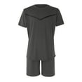 thumbnail image 3 of Conjuntos cortos Cagnkofi para hombre, conjuntos de 2 piezas, chándales de verano de moda, camisa de manga corta y pantalones cortos, conjunto informal a juego., 3 of 7