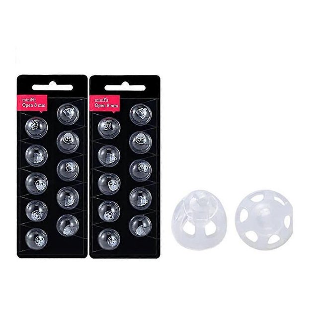 Hearing Aid Domes for Oticon MiniFit Open Vent Domes: 2 Packs (8mm),Universal Domes for Oticon Hear