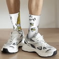 thumbnail image 4 of Uemuo Gnome Sweet Honey Pattern Women's Crew Socks, Soft Durable Breathable Moisture-Wicking with Odor Control Cotton socks, 4 of 9