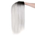 thumbnail image 5 of SEGO Fashion Ombre Long Curly Wave Hair Wigs Heat Resistant Straight Synthetic Hair Wigs For Women, 5 of 7
