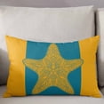 thumbnail image 3 of Starfish Mandalas Throw Pillow Cover 16 x 24 Inch Decorative Pillow Cover Boho Modern Orange Blue Stripe Lumbar Pillowcase Seasonal Rectangle Cushion Case for Couch Sofa Bed Living Room, 3 of 7