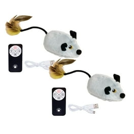 Battery Operated Electronic Cat Mouse Toy, Lifelike USB Charging
