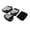 Black, variant on Waterproof Compression Packing Bags Portable Suitcase Organizer Pouches for Clothing Underwear Shoes 4-Piece Set Black (14.17 inches / 36 cm)