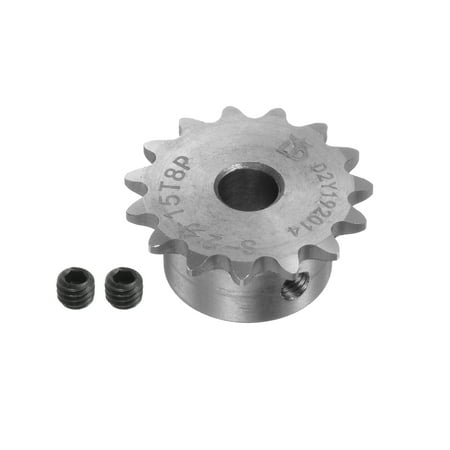 

B Type Roller Chain Sprocket 15 Teeth 6mm Bore Stainless Steel Motor Gear
