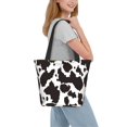 thumbnail image 2 of Salouo Cow Skin 2 for Shoppers Tote for Women Foldable Handbags with Big Capacity Casual One-Shoulder Shopping Bag Hobo Bags Fit for Office/Shopping/Park, 2 of 6