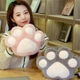 thumbnail image 4 of Coussin Décoratif avec Trou, Haute Résilience, Animal de Dessin Animé, Hiver, Intérieur, Patte de Chat Mignonne, Mains Chaudes, Coussin pour Usage Quotidien, 4 of 8