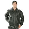 USA Leather Classic Aviator Mens Black Leather Jacket