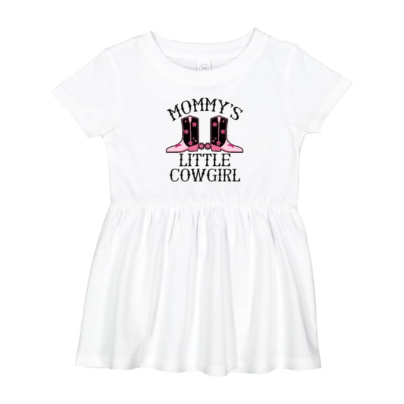 Inktastic Mommy Little Cowgirl Baby Clothes Girls Baby Dress