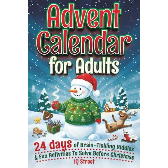 Pre-Owned IQ Street Advent Calendar for Adults: 24 Days of Brain-Tickling Riddles & Fun Activities