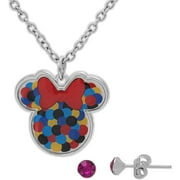 Disney Silhouette Pendant and Earring Set