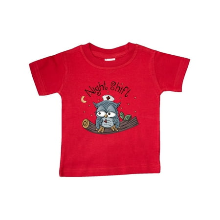 

Inktastic Night Shift Nurse Owl Gift Baby Boy T-Shirt
