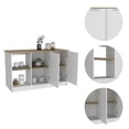 thumbnail image 4 of Pemberly Row Kitchen Island Engineered Wood Kitchen Islands in Multi-color, 4 of 9
