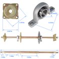 thumbnail image 5 of EPOTOOR Go Kart ATV Live Rear Axle Kit + Brake Assembly +Sprocket Hub Drift Trike 32", 5 of 6