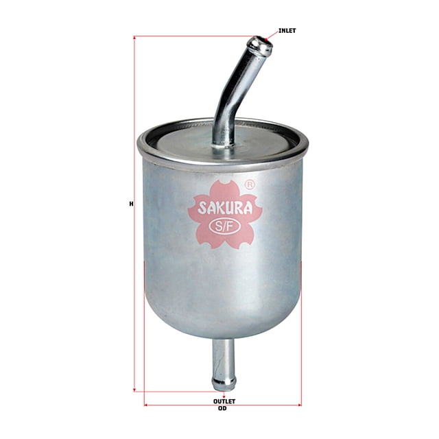 Filtro de Combustible SAKURA Para Nissan Almera 2001 A 2006 L4 1.8L En Línea