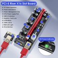 thumbnail image 4 of 6pcs Pci-e Riser Gpu Risers Card 10 Capacitors para Bitcoin Eth Mining Afortunado Sencillez, 4 of 4
