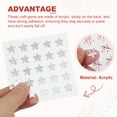 thumbnail image 3 of Uxcell Star Stickers, Self Adhesive Acrylic Star Rhinestones Jewel Sticker Crystal Embellishment Sheet for Crafting Pink, 3 of 6