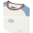 thumbnail image 6 of ZIMEGO Mens Short Sleeve Ringer Tee - Color Block Raglan Casual T-Shirt, 6 of 6