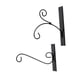 thumbnail image 5 of Barras de plantador de hierro 2pcs Soporte de pared de carga pesada Múltiple pendiente rústica de pendiente rústica ganchos de jardín de jardín para c, 5 of 8