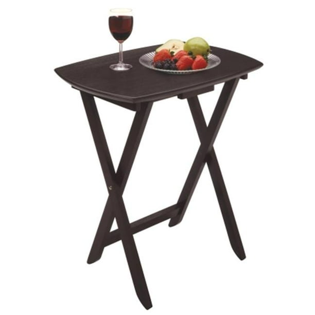 Winsome Wood 92149 Espresso Oversized TV Tray Pack of 4