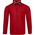 thumbnail image 5 of S.H. Churchill & Co. 4 Piece Boy's Dress Shirt Set with Long Tie, Bow Tie and Pocket Square, 5 of 6