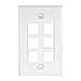 thumbnail image 4 of SF Cable 6-Port Keystone Wall Plate Decora Type - White, 4 of 4