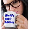thumbnail image 2 of 3drose, Worlds Best Advisor. Blue., 11oz Mug, 2 of 6
