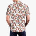 thumbnail image 6 of Salouo Happy Foxy Faces for Men's Short Sleeve Polo Shirts,Polo Shirts for Men Performance Short Sleeve Golf Shirt Athletic Casual Collared T-Shirt-X-Large, 6 of 8