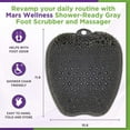 thumbnail image 4 of Shower Foot Scrubber and Massager - Foot Scrubber in Shower - Suction Foot Scrubber - Cleaner and Massager Mat - Improves Circulation - Easy to Store - Gray, 4 of 8