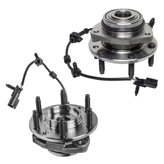Detroit Axle - 2 Front Wheel Bearing Hubs for 2002-2009 Chevrolet Trailblazer EXT GMC Envoy XL XUV Buick Rainier Saab 9-7x Isuzu Ascender Bravada Wheel Bearing and Hubs Assembly Replacement