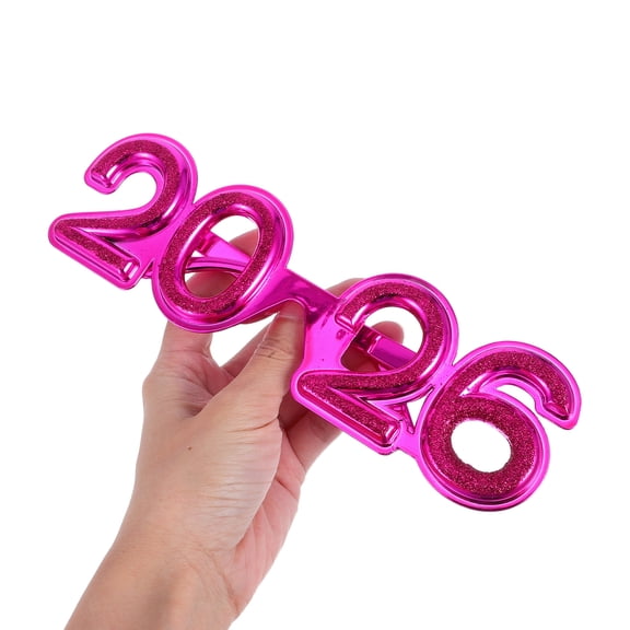 STRANDCHIC 2026 Glitter Eyeglasses Vibrant Colors New Year Party Accessories
