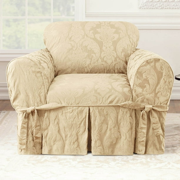 Sure Fit Matelasse Damask Chair Slipcover