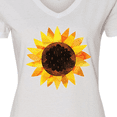 thumbnail image 4 of Inktastic Summer Sunflower Women's V-Neck T-Shirt, 4 of 5