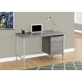 thumbnail image 2 of Monarch Specialties Computer Desk, Home Office, Laptop, Left, Right Set-up, Storage Drawers, 48"l, Work, Metal, Laminate, Brown, Grey, Contemporary, Modern, 2 of 2
