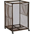 thumbnail image 5 of Essentially Yours Rolling Pool Noodle Storage Organizer Bin, Standard Noodle Holder, (25.4" W x 26" L x 40.5" H), Brown Style 510643, 5 of 9
